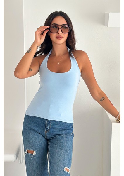 Kadın Halter Yaka Bluz – Cesur & Şık Yaz Stili fiyatları