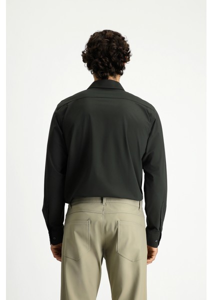 Techno-Line Uzun Kol Klasik Likralı Gömlek indirimleri