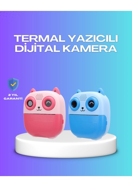 2.4 Inç Ekranlı Çocuk Fotoğraf Makinesi 6x Zoom Özellikli