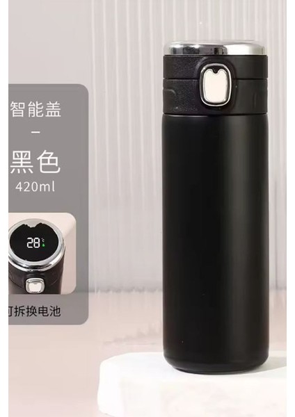Kişiye Özel 450 ml Dijital Isı Göstergeli Kilitli Kapaklı Paslanmaz Çelik Termos Ayıcık Baskılı fırsatları