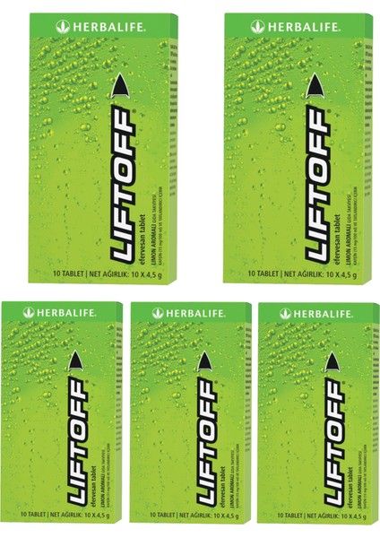 5 Adet Liftoff® Efervesan Içecek Limon Aromalı