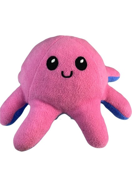 Mod Değiştiren Çift Yüzlü Sevimli Mavi Pembe Peluş Ahtapot Yastık & Uyku Arkadaşı & Oyuncak 25CM fiyatları