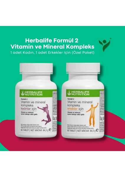 Formül 2 Vitamin ve Mineral Kompleks Kadınlar & Erkekler İçin - 60 Tablet modelleri