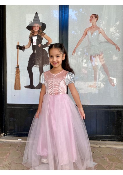 Çocuk Pembe Prenses Kostümü