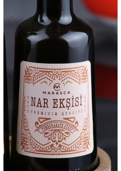 Ahşap Stantlı Gold Başlıklı 3'lü 250 ml Sirke | Nar Ekşisi ve Limon Suyu Sosluk Seti Cam Yağdanlık modelleri