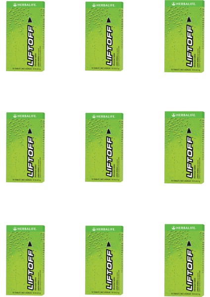 9 Adet Liftoff® Efervesan Içecek Limon Aromalı