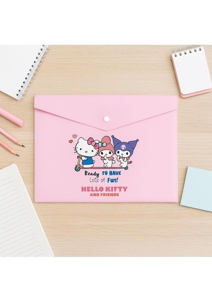 Hello Kitty And Friends A4 Çıtçıt Dosya