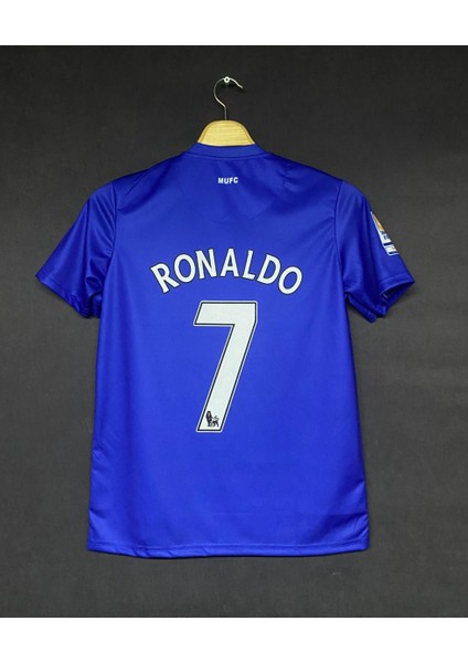 M.u.t Cristiano-Ronaldo 2008 Mavi Kısa Kol Yetişkin Futbol Forması