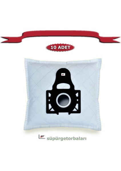 S 6255 P Süpürge Toz Torbası 10'lu, Beyaz, Uyumlu Set fiyatları