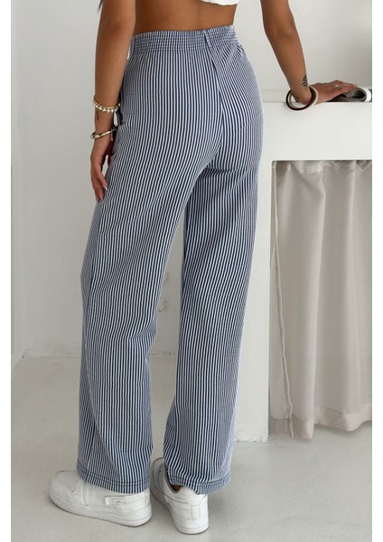 Kadın Elastik Bel Çizgili Jogger Pantolon modelleri