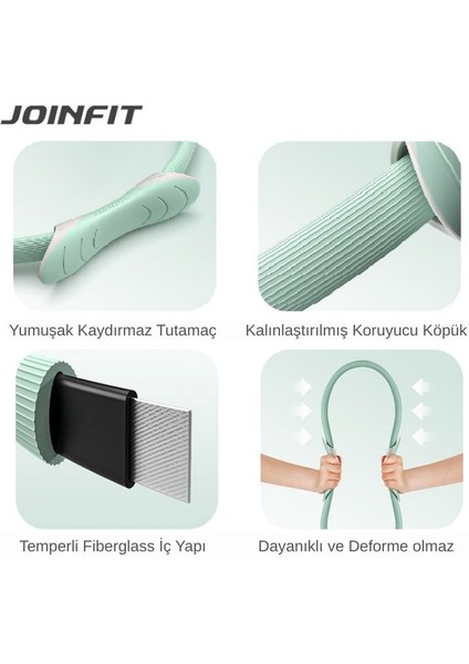 Pilates Çemberi - Yüksek Kalite Yoga ve Egzersiz Çemberi Yeşil fiyatları