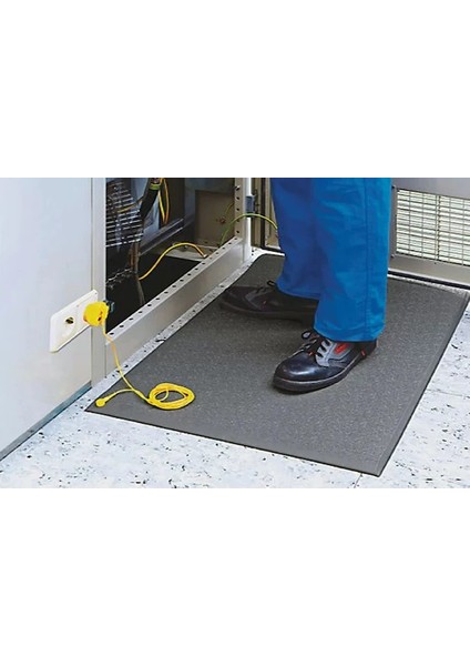 Izole Yalıtkan Paspas 5 mm 36 Kv Siyah 100 cm x 100 cm