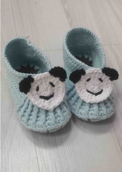 Ayicikli El Örgüsü Bebek Patik