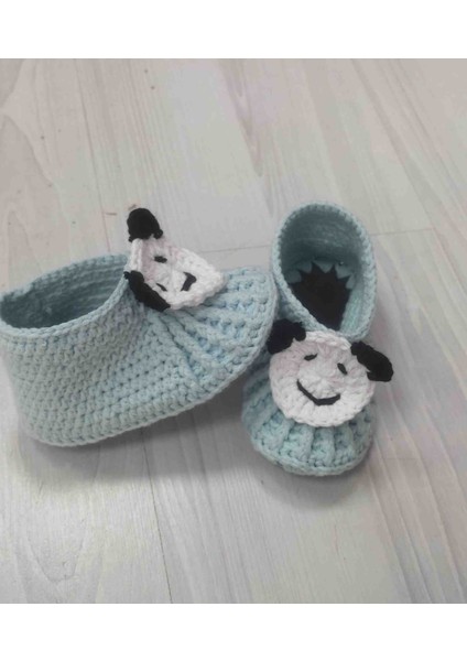 Ayicikli El Örgüsü Bebek Patik modelleri