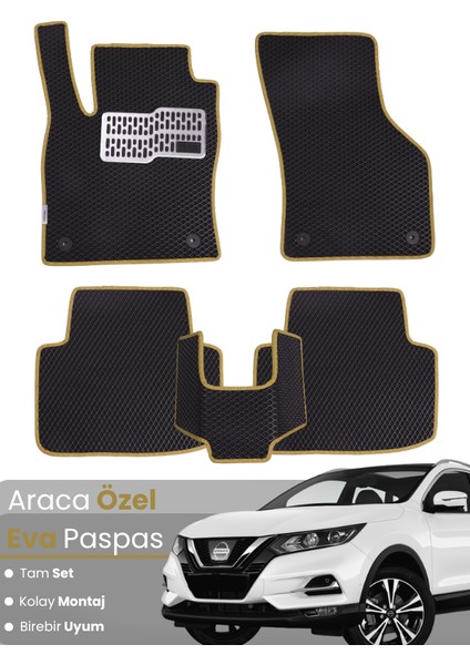 Nissan Qashqai (2014-2021) Uyumlu Eva Paspas Tam Set–birebir Uyum,su Geçirmez,kolay ve Hızlı Montaj