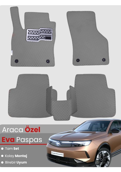 Opel Grandland (2025) Uyumlu Eva Paspas Tam Set – Birebir Uyum,su Geçirmez,hızlı ve Kolay Montaj