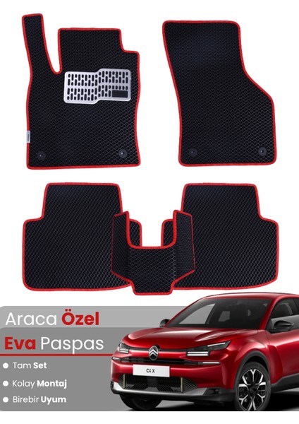 Citroen C4X Benzinli (2023-2025) Uyumlu Eva Paspas Tam Set–araca Özel,su Geçirmez,hızlı Montaj