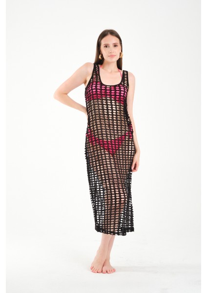 Kare File Askılı Uzun Elbise fiyatları