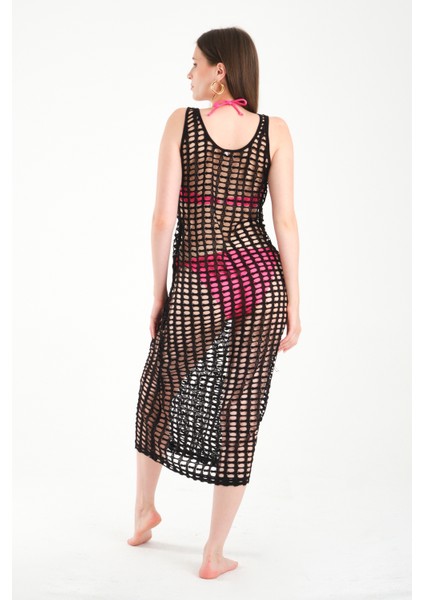 Kare File Askılı Uzun Elbise fırsatları