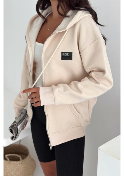 Fermuarlı Kapüşonlu Sweatshirt – “desıgn” Etiketli indirimleri