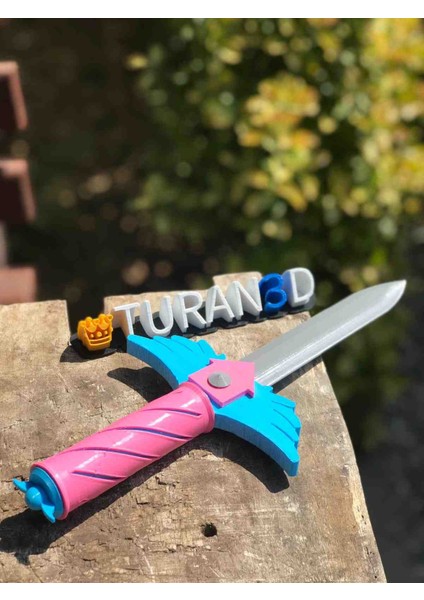 Squid Game Renkli Oyuncak Kılıç – 3D Baskı Dayanıklı Tasarım