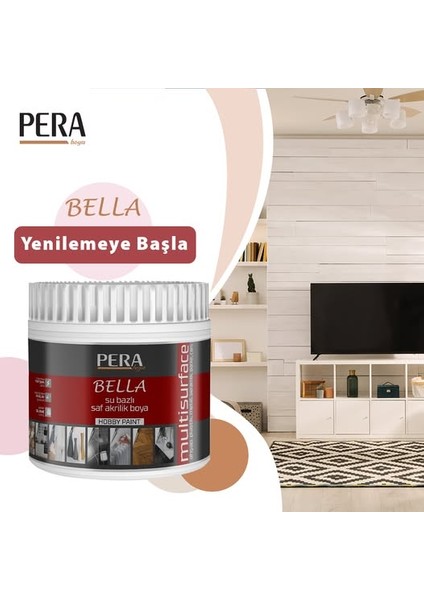 Bella (6 Parça Set) Yeni Nesil Dönüşüm Boyası Beyaz - Dolap-Fayans-Cam-Plastik-Ahşap-Duvar fiyatları