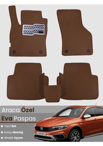 Fiat Egea Cross,hatchback Uyumlu Eva Paspas Tam Set – Birebir Uyum, Araca Özel Tasarım,kolay Montaj