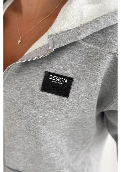 Fermuarlı Kapüşonlu Sweatshirt – “desıgn” Etiketli fırsatları
