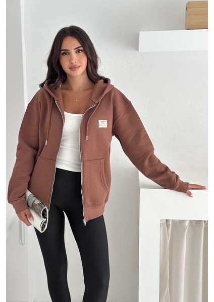Fermuarlı Kapüşonlu Sweatshirt – “desıgn” Etiketli fırsatları