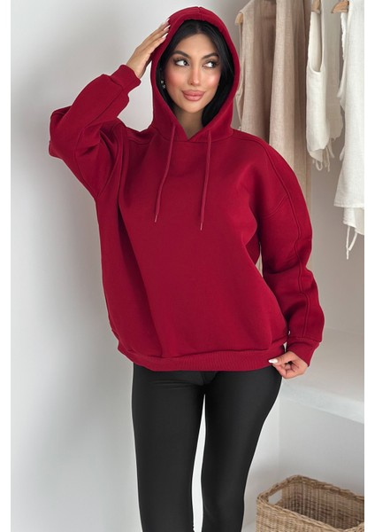 Kadın Oversize Kapüşonlu Sweatshirt – Rahat Kesim & Yumuşak Dokulu modelleri