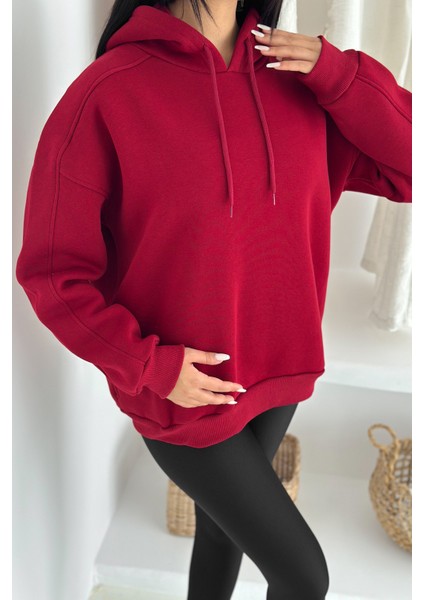Kadın Oversize Kapüşonlu Sweatshirt – Rahat Kesim & Yumuşak Dokulu indirimleri