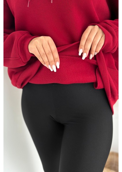 Kadın Oversize Kapüşonlu Sweatshirt – Rahat Kesim & Yumuşak Dokulu