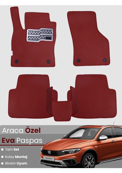 Fiat Egea Cross,hatchback Uyumlu Eva Paspas Tam Set – Birebir Uyum, Araca Özel Tasarım,kolay Montaj