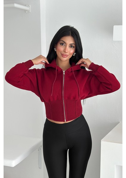 Kadın Siyah Fermuarlı Hoodie – Minimal Sokak Ruhuyla fırsatları