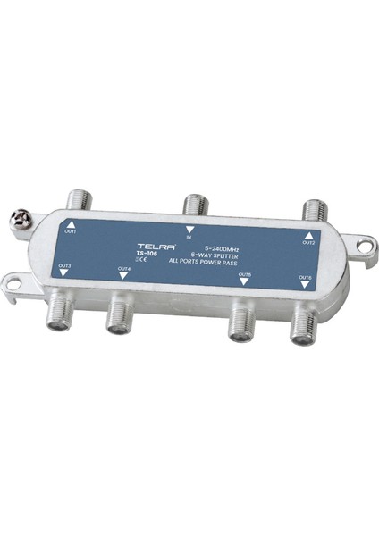 TS-106 5-2400 MHz 6 Çıkış Uydu Bölücü Splitter