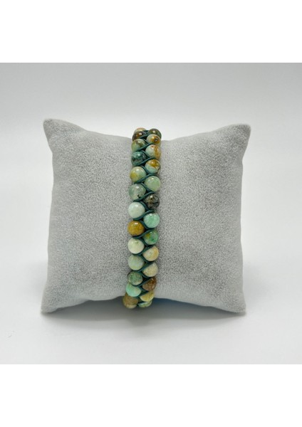 Sertifikalı Krizokol Çift Sıra Doğal Taş Makrome Bileklik Ayarlanabilir Ölçü fırsatları
