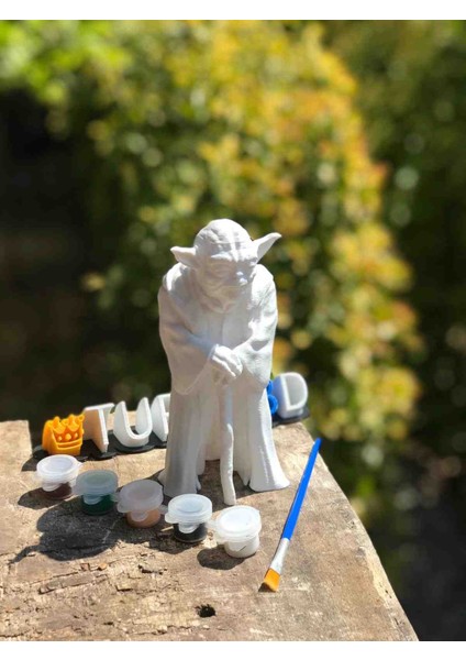 Bay Yoda Figürü Kendin Boya Seti – Çocuklar Için Boya ve Fırça Dahil