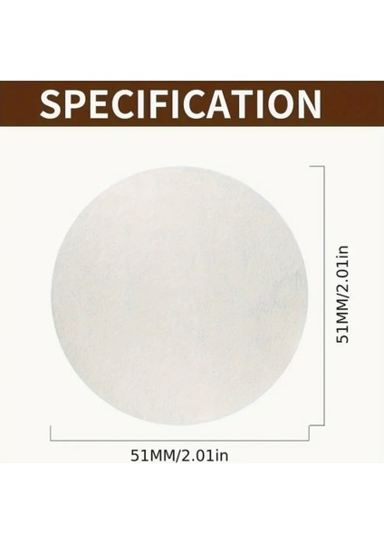 51 mm Espresso 100 Adet Kağıt Filtre modelleri