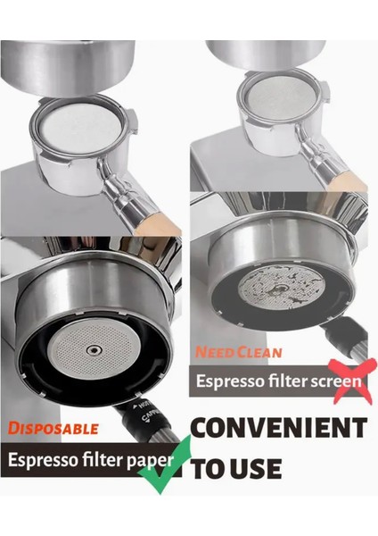 51 mm Espresso 100 Adet Kağıt Filtre fırsatları