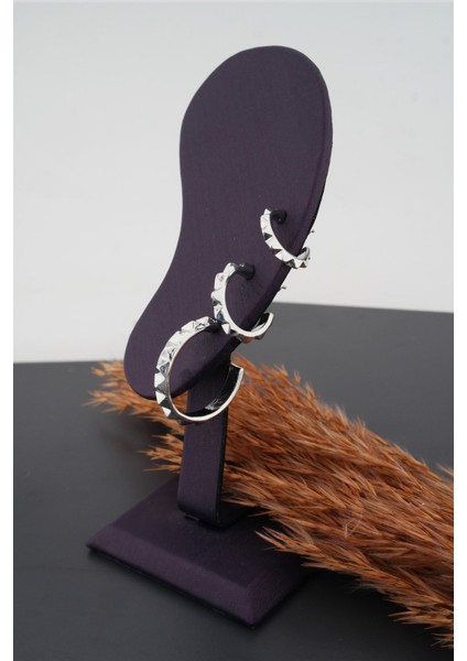 Kadın Basic 3 Boy 3'lü Küpe Seti