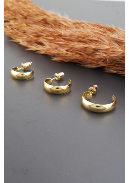 Kadın Basic 3 Boy 3'lü Küpe Seti fiyatları