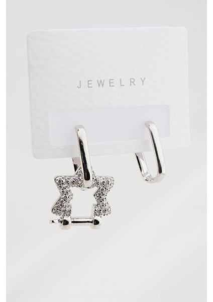 Kadın Altın Kaplama Yıldız Figürlü Küpe