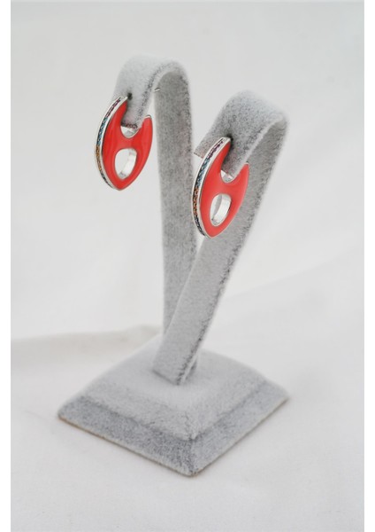 Kadın Altın Kaplama Zirkon Taşlı Mineli Elips Model Küpe fiyatları