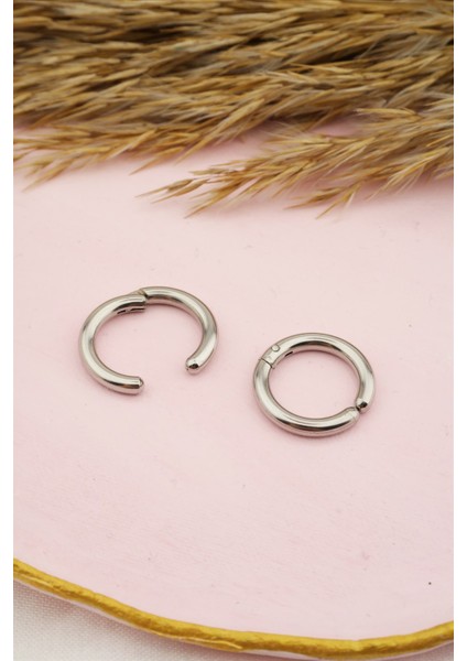 Unisex 316L Çelik Sıkıştırmalı Halka Küpe fiyatları