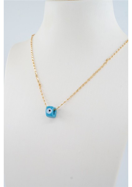 Kadın Cam Nazar Boncuklu Kolye modelleri