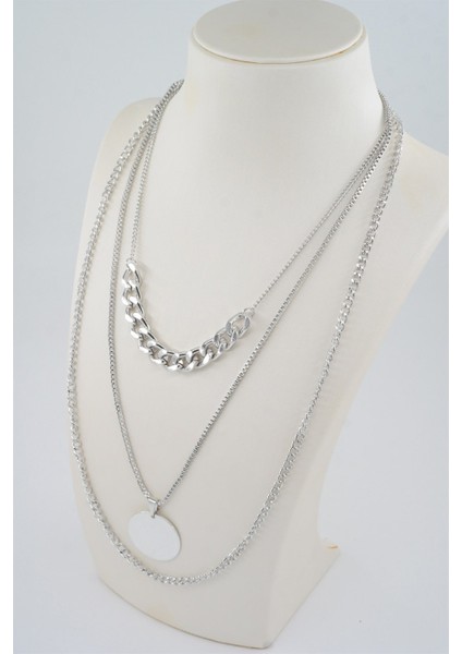 Kadın Özel Tasarım 3'lü Kombin Kolye Seti