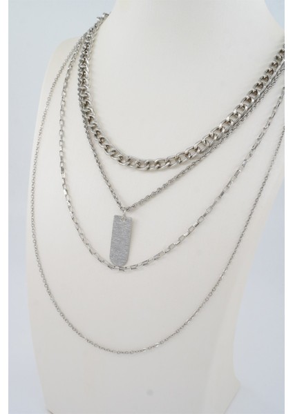 Kadın Özel Tasarım 4'lü Kombin Kolye Seti fiyatları