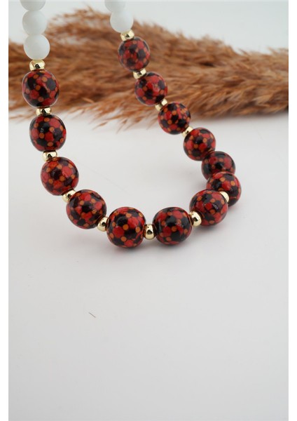 Kadın Cam Boncuklu Özel Tasarım Kolye fiyatları