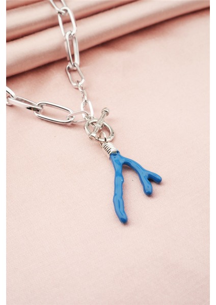 Kadın Özel Tasarım Dal Figürlü Kalın Zincirli Kolye modelleri