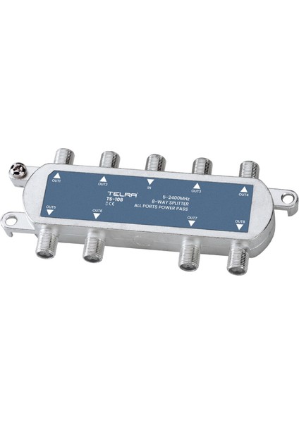 TS-108 5-2400 MHz 8 Çıkış Uydu Bölücü Splitter